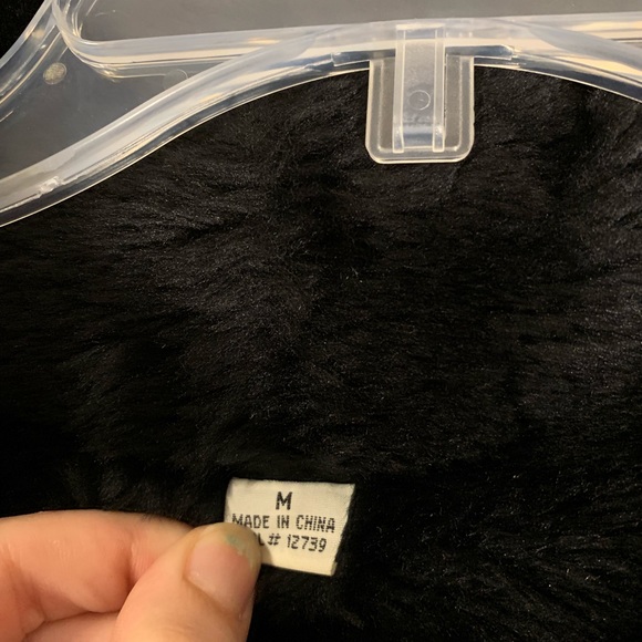 Charles Klein Leather Faux Fur Overcoat Co… - Picture 7 of 8